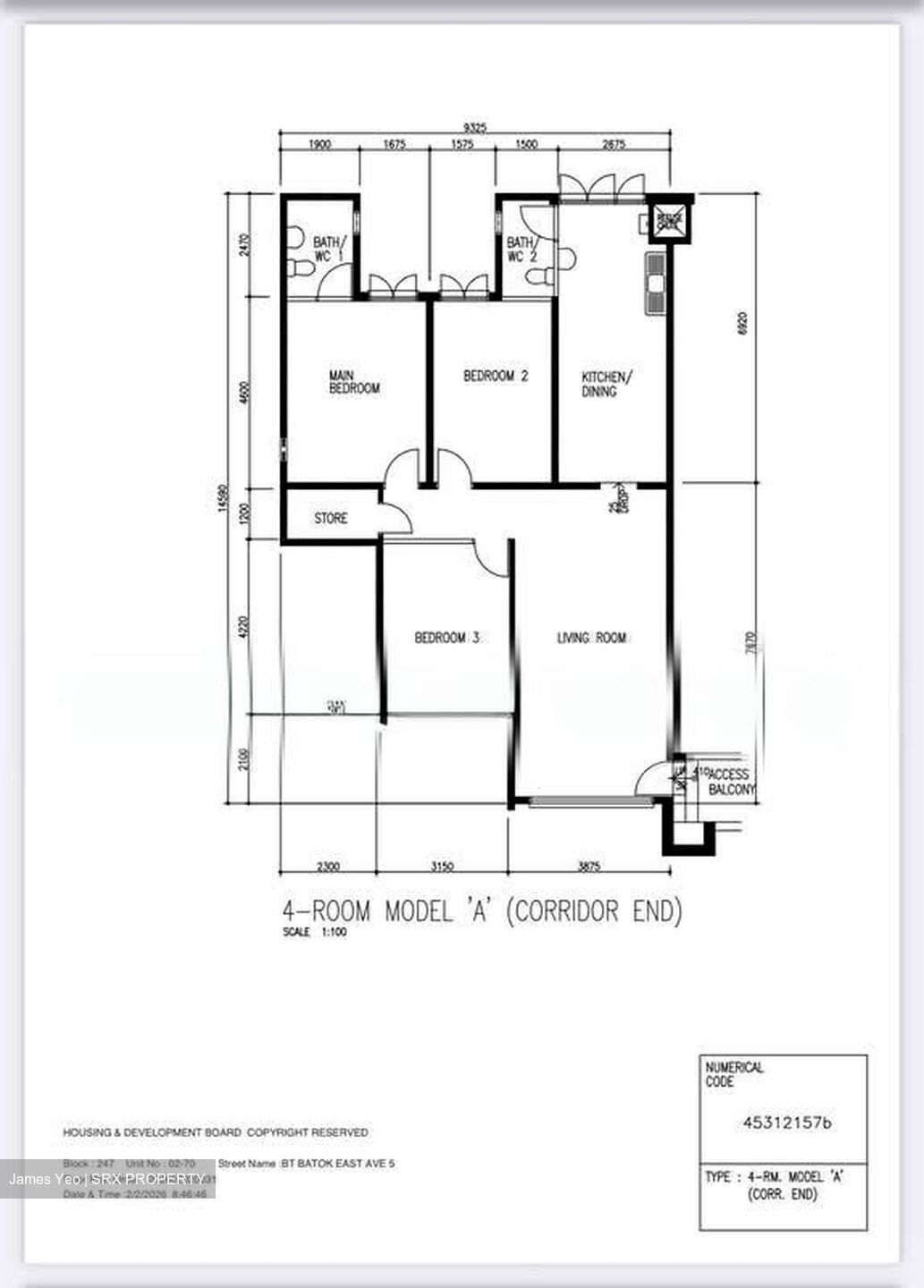 Blk 247 Bukit Batok East Avenue 5 (Bukit Batok), HDB 4 Rooms #571826441
